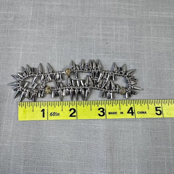 Two Stella & Dot Renegade Cluster Bracelets in Gold and Silver - Picture 13 of 13